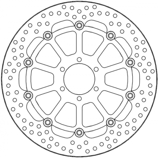 HALO series T-Floater brake rotor BRAKE DISC HALO T-FLOATER FT R