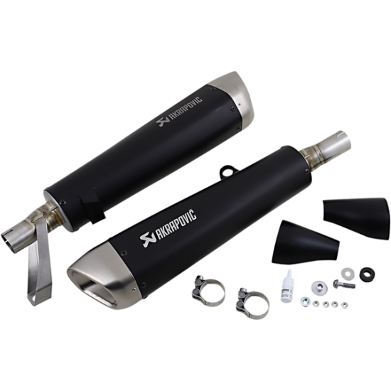 Slip-On Line Muffler MUFFLERS TI BK STR TWIN