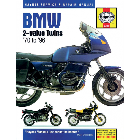 Motorcycle Repair Manual MANUAL BMW 2-VALVE TWINS