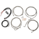 Complete Stainless Braided Handlebar Cable/Brake Line Kit CABLE KIT C 15-17"FL17-19