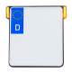License Plate Holder 3-in-1 for EU Countries AIO L/P TS - UNI BLK DE