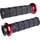 Indian Hart-Luck Signature V-Twin Lock-On™ Grips VTWIN HART LUCK BK/RD