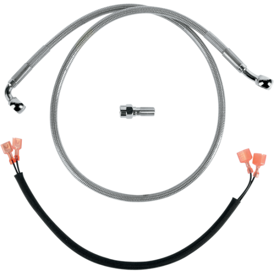 Stainless Steel Brake Line Kit RR BRAKE LINE 89-99 FXST