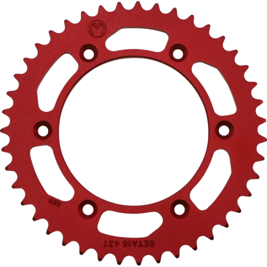 Aluminium-Kettenrad SPROCKET ALU MSE BETA 43T RED Aluminium-Kettenrad SPROCKET ALU MSE BETA 43T RED