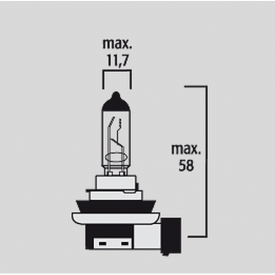 Halogen Headlight Bulbs BULB H11 12V 55W PGJ19-2