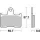 HHF Street organische Keramik-Bremsbeläge BRAKE PAD CAR/CER HHF Street organische Keramik-Bremsbeläge BRAKE PAD CAR/CER