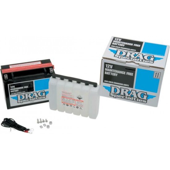Drag Specialties AGM Maintenance-Free Battery BATTERY DRAG YTX24HL-BS