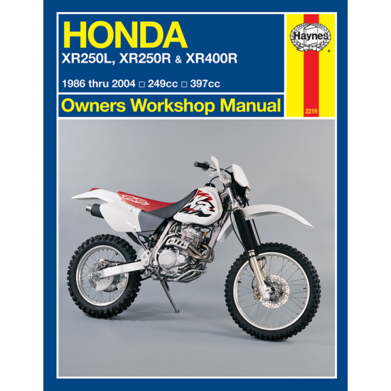 Motorcycle Repair Manual MANUAL HONXR250R/250L/400