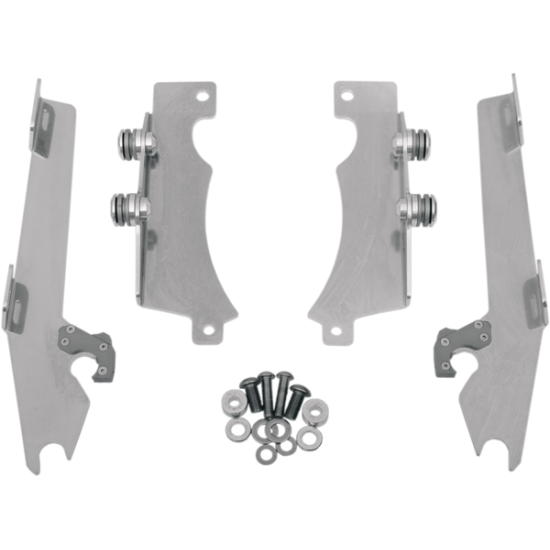 Kompletter Montagesatz mit Fats/Slim Windschild Trigger-Lock MNT KIT BW V-STAR 13 POL