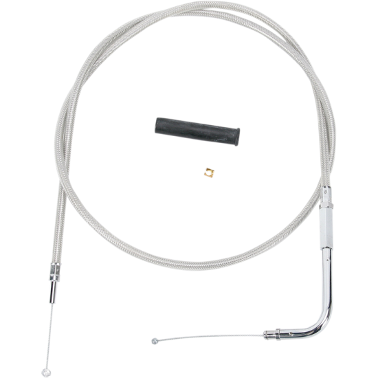 Stainless Braided Throttle Cable CABLE,THROT,BRAID,45"