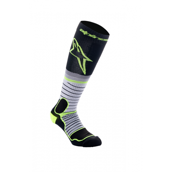 MX Pro Socks SOCK MX PRO BLK/GY/YLW S