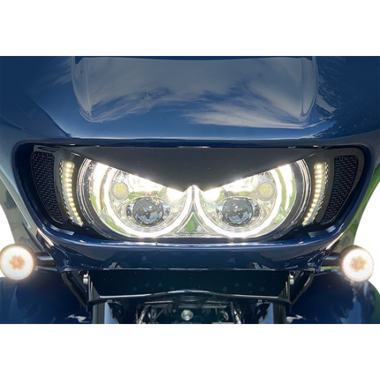 Genesis® 4 Dynamic LED Road Glide® Vent Inserts LIGHT RG VENT GBLK/BLK