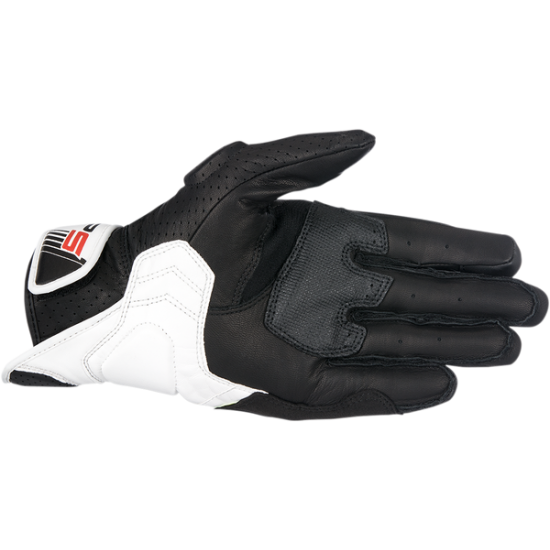 SP-5 Leather Gloves GLOVE SP-5 B/W/R 2X