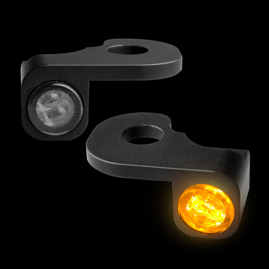 NANO Series Handlebar Turn Signals NANO FXSB HYD CL BLK DRL