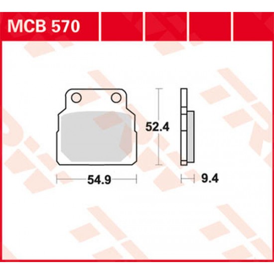 All Round Ceramic Brake Pads BRAKE PAD TRW MCB570