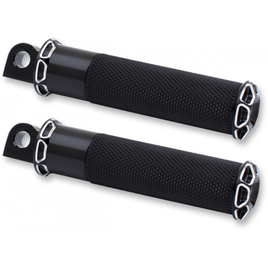 Fusion Male-Mount Footpegs PEG BEVELLED BLACK