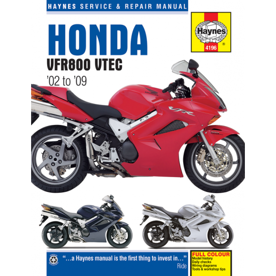 Motorcycle Repair Manual MANUAL HON VFR800