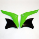 Kühlerabdeckungen für Kawasaki RAD COVERS KXF250 06-08 GN BK Kühlerabdeckungen für Kawasaki RAD COVERS KXF250 06-08 GN BK