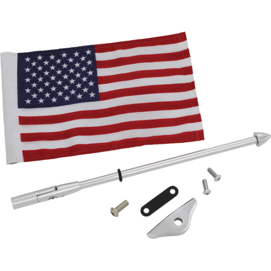 Folding Flag Pole with US Flag FLAG POLE GL1800 18