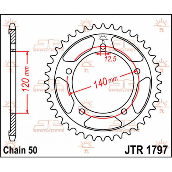 Kettenrad SPROCKET REAR 41T 530