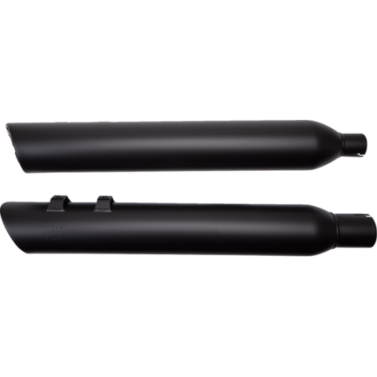 909 Twins Slip-On Mufflers MUFFLERS 909 R BLK FL 17-