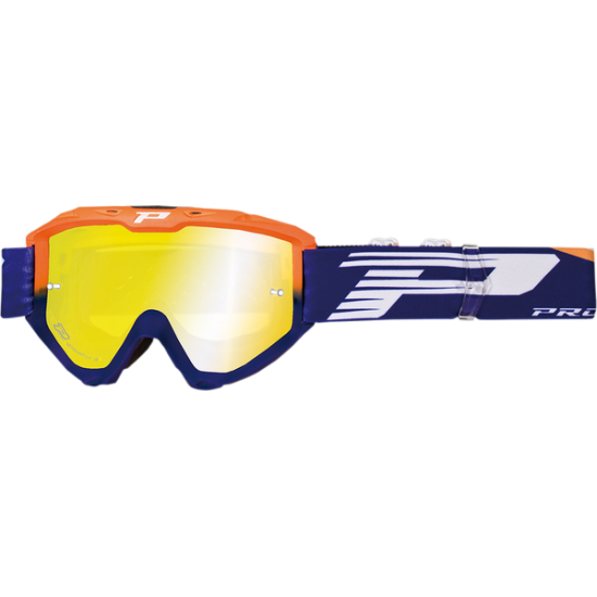 3450FL Riot MX Goggles GOGGLES RIOT FLOR/BLUE MIRROR