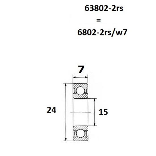 Max Lager BEARING MAX 15X24X7MM