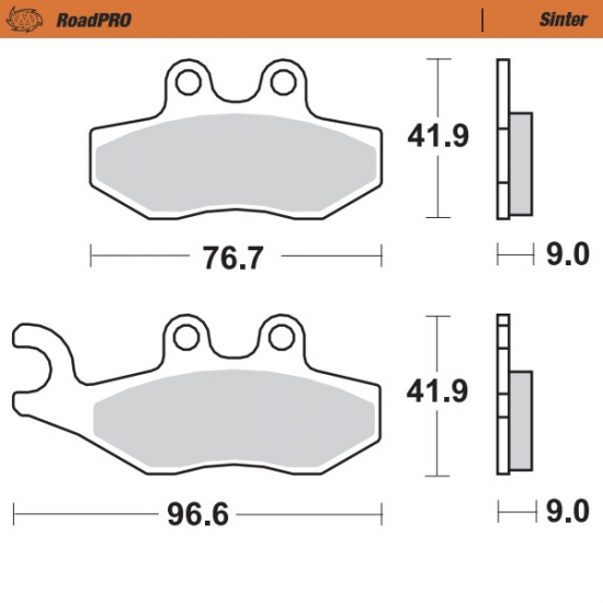 RoadPRO Sinter Scooter BRAKE PAD SCOOTER