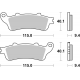 CT Carbon Tech Organische Bremsbeläge für Roller BRAKE PAD CAR/CER SCOOT