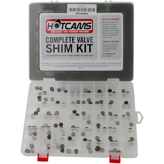 Valve Shim Kit and Refill Package SHIM KIT 10MM OD