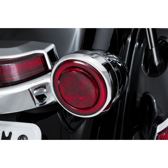 LED Lighted Fang® Rear Signal Light Inserts LIGHT FANG RR CHR/RED