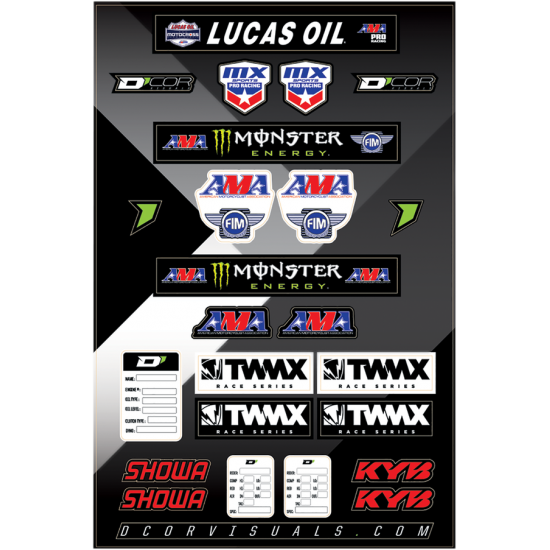 Stickerbogen DECAL SHEET LOGOS