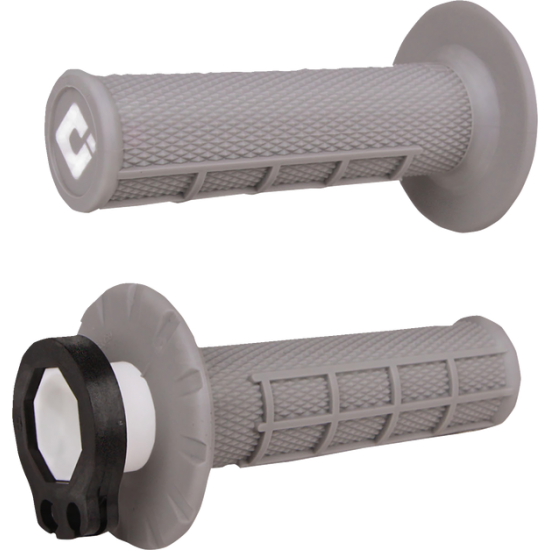 V2 Waffel-Lock-On-Griffe GRIP 1/2 WAFF MX SOFT GRY