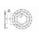 Works Z Edelstahl-Kettenräder REAR SPROCKET 520 46T WORK-Z