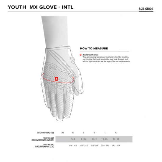 Youth Full Bore Gloves GLOVE YTH F BORE ORBK M