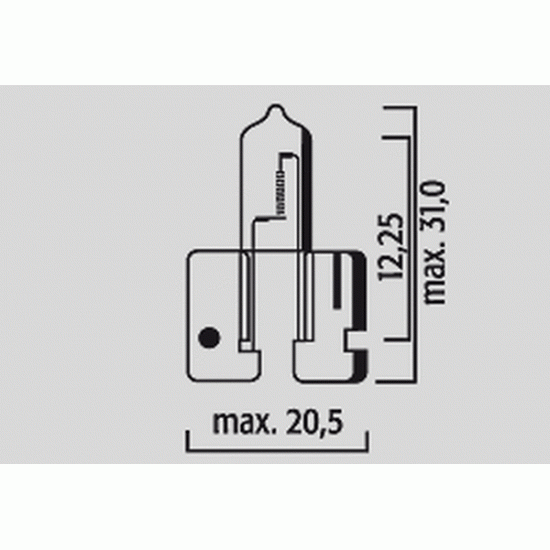 Halogenlampen BULB H21W 12V BAY9S 10PK