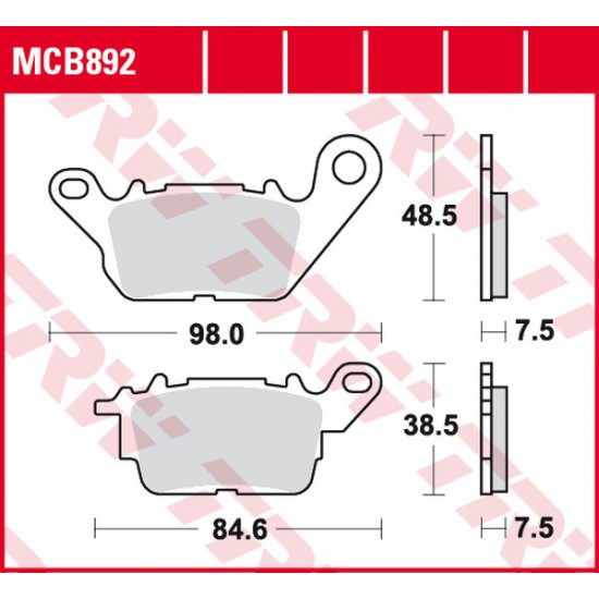 All Round Ceramic Brake Pads BRAKE PADS ORGANIC