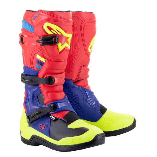 Tech 3 Boots BOOT TECH3 RD/BL/ YL FL 9