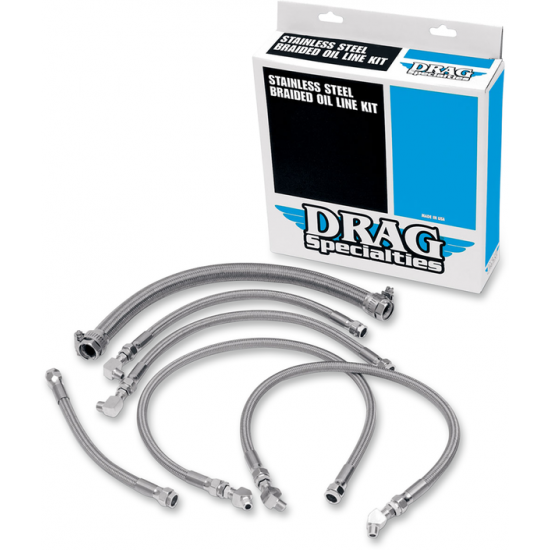 Stainless Steel Braided Oil Line Kit SS OIL LINE KIT87-89 ST