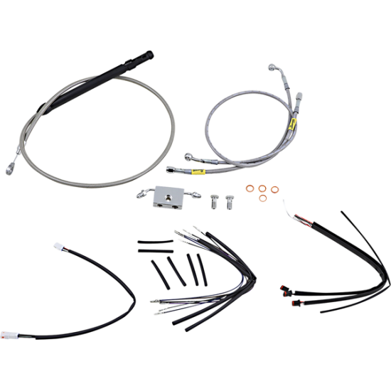 Handlebar Cable and Brake Line Kit for Burly Ape Handlebars CNTRL KIT 14 GORILLA SS