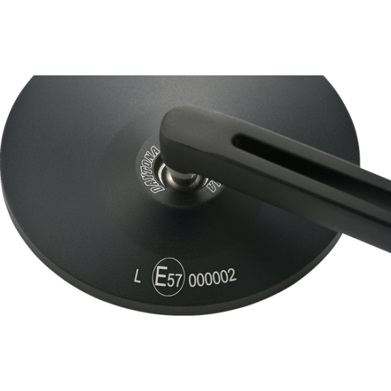 E-Marked Mirror D-MIRROR-3 ROUND ROD ALU BK