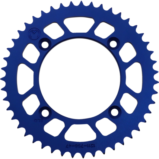 Aluminium-Kettenrad SPROCKET ALU MSE YAM 47T BLUE Aluminium-Kettenrad SPROCKET ALU MSE YAM 47T BLUE