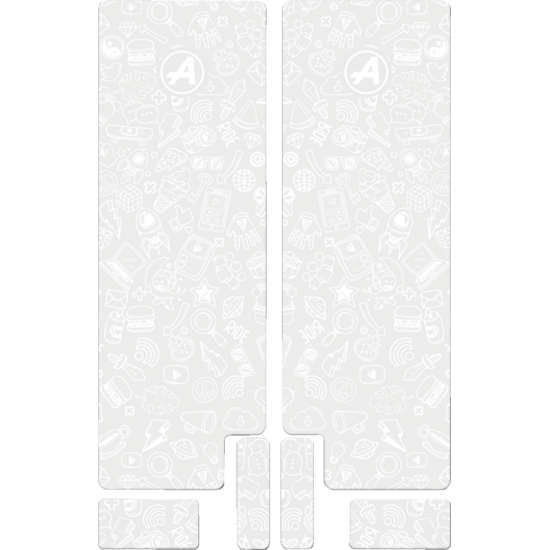 Gabel-Aufkleber FORK DECAL WT ICON MAT