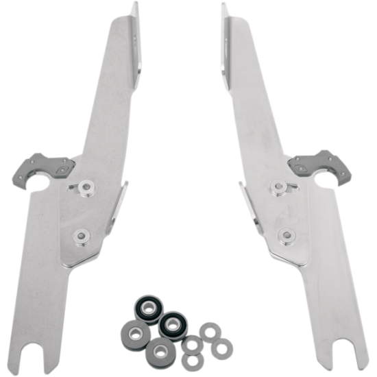 Fats/Slim Windshield Trigger-Lock Complete Mount Kit HARDWARE ADJ FLHR POL