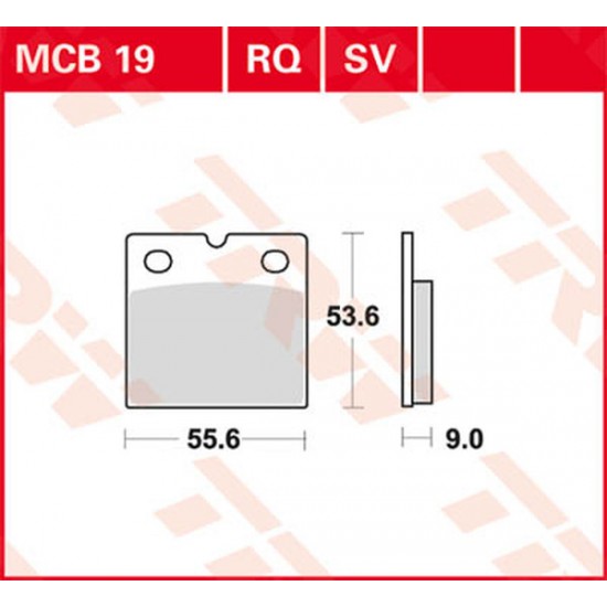 All Round Ceramic Brake Pads BRAKE PAD TRW MCB19