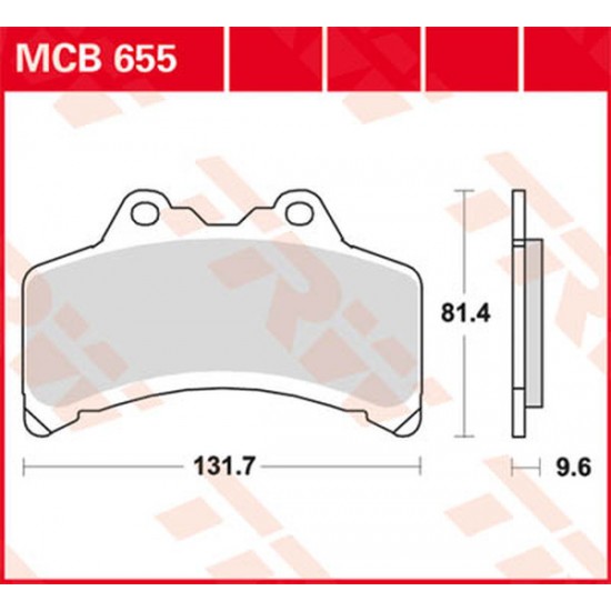 All Round Ceramic Brake Pads BRAKE PAD TRW MCB655