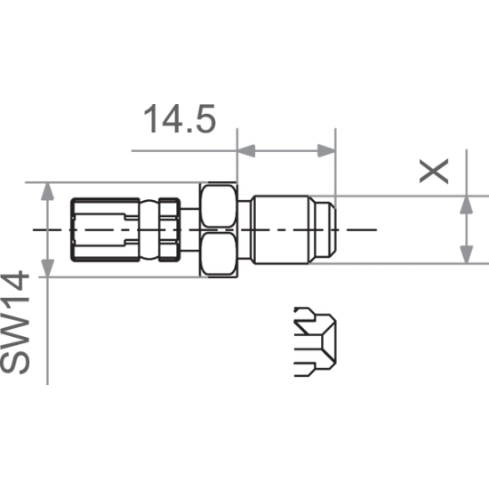 Varioflex-Anschluss FIT M10x1.25 MALE SWIVEL
