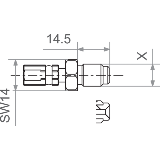 Varioflex Fitting FIT M10x1.25 MALE SWIVEL