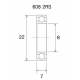 Max Lager BEARING MAX 8X22X7MM