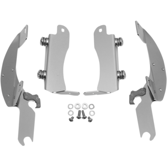 Kompletter Montagesatz mit Fats/Slim Windschild Trigger-Lock MNT KIT BW VN17 POLISHED